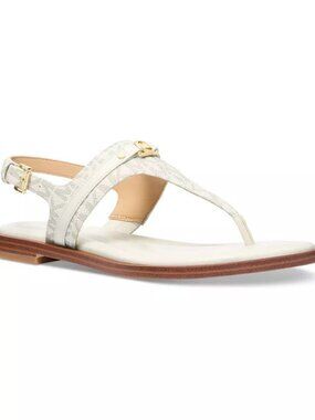 MICHAEL KORS Mandy Logo Slingback Sandals Sz 6